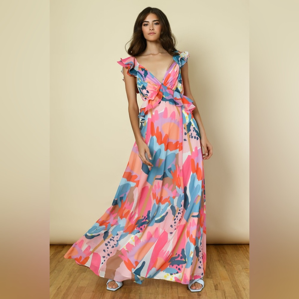 Hutch Rumi Tie Back Maxi